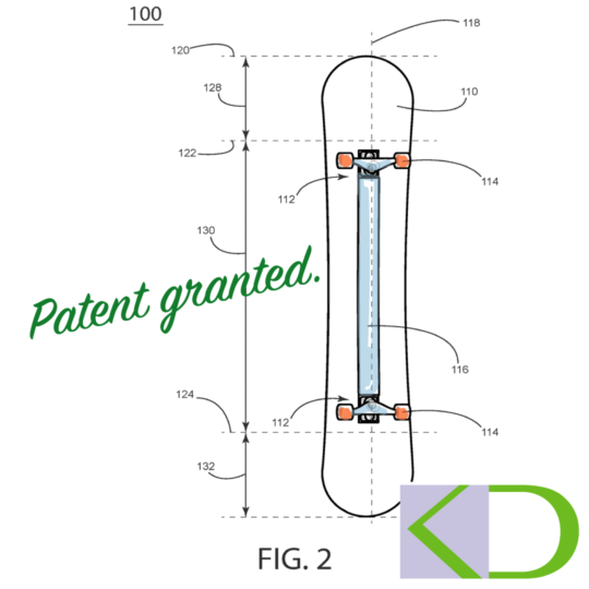 snowboard patent drawing