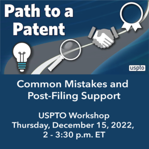 USPTO "path to a patent" workshop graphic