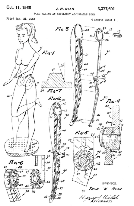 A figure of patent number 3277601 from 1964