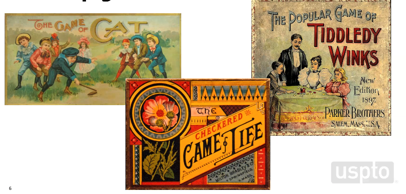 compiled image of three vintage game-board dovers